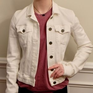 Paige White Denim Jean Jacket XS